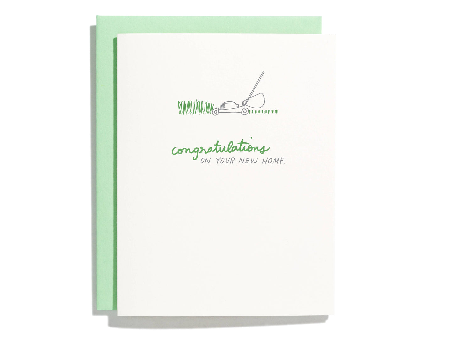 SCongrats New Home - Letterpress Greeting Card