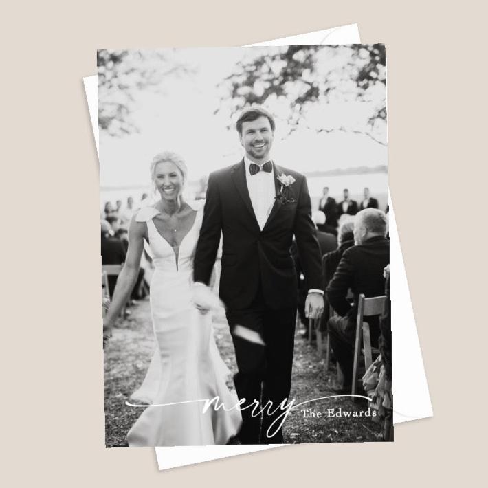 just married christmas cards