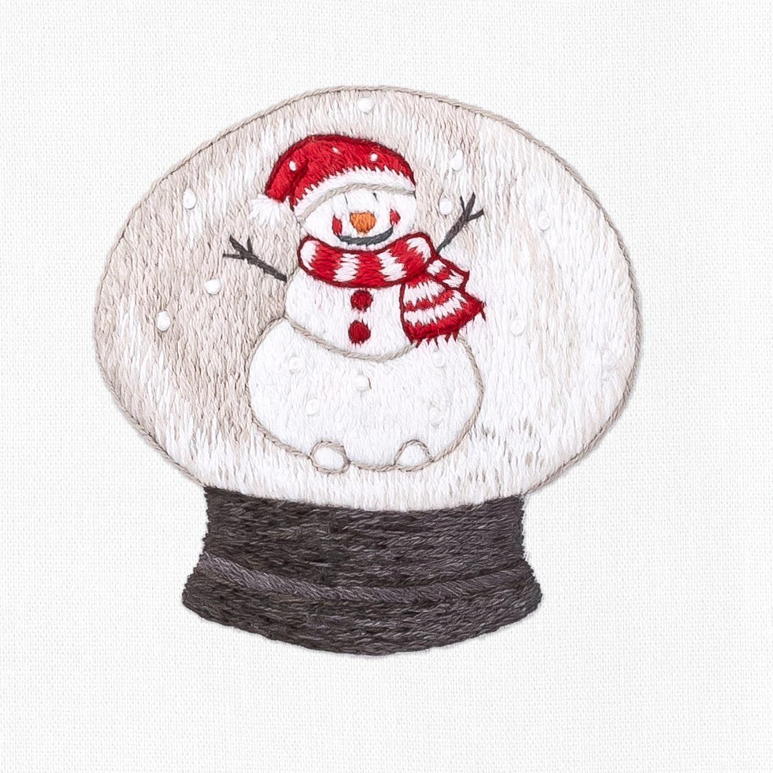 Henry Handwork - Snow Globe Santa Hand Towel