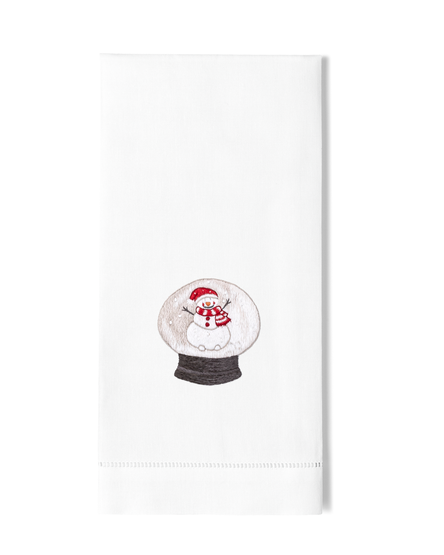Henry Handwork - Snow Globe Santa Hand Towel