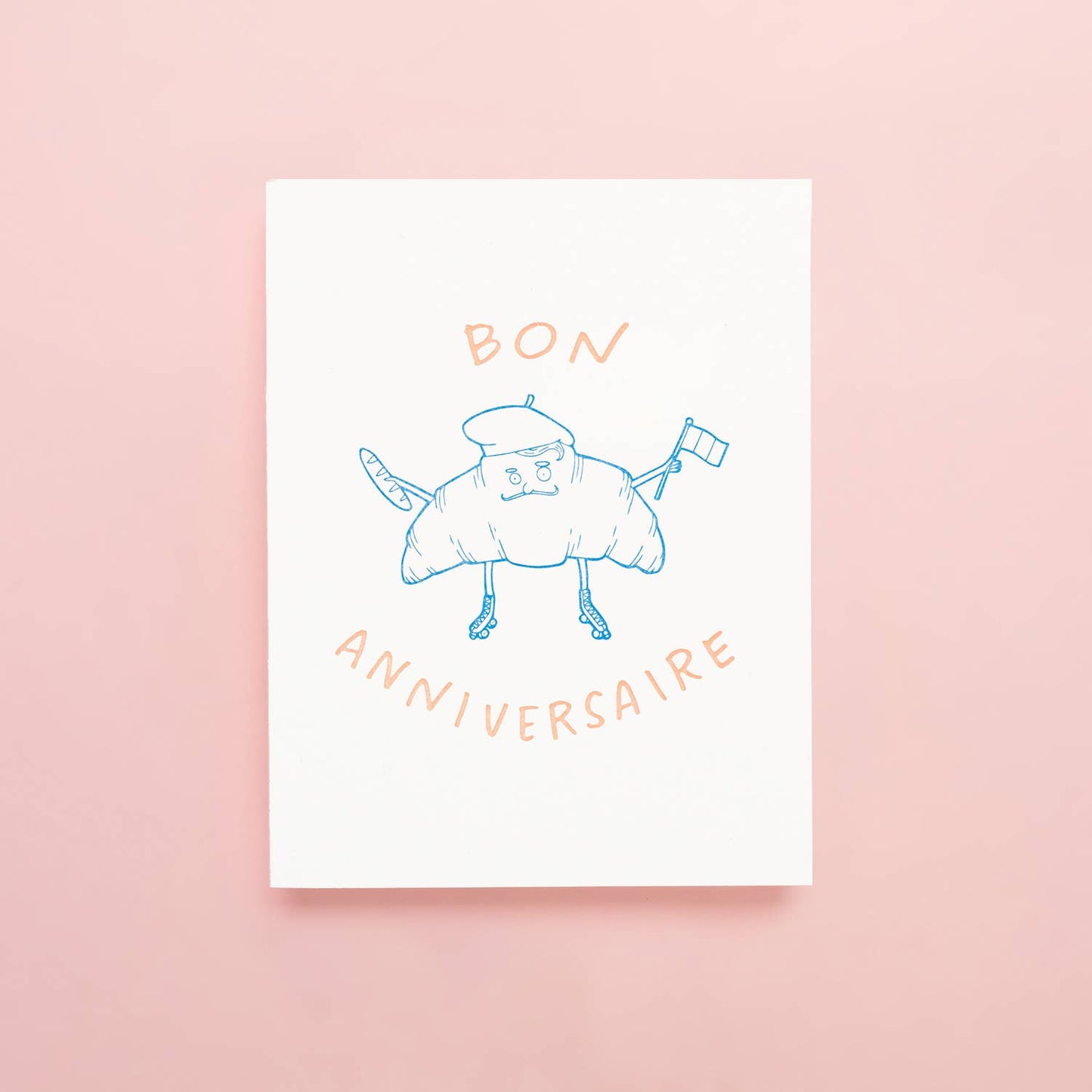 Croissant Birthday - Letterpress Greeting Card