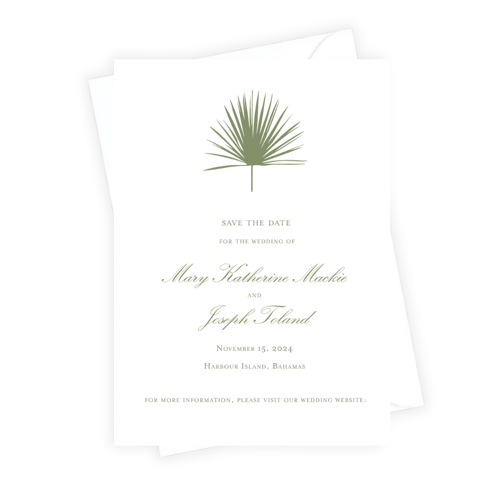 Palm Save the Date Invitation