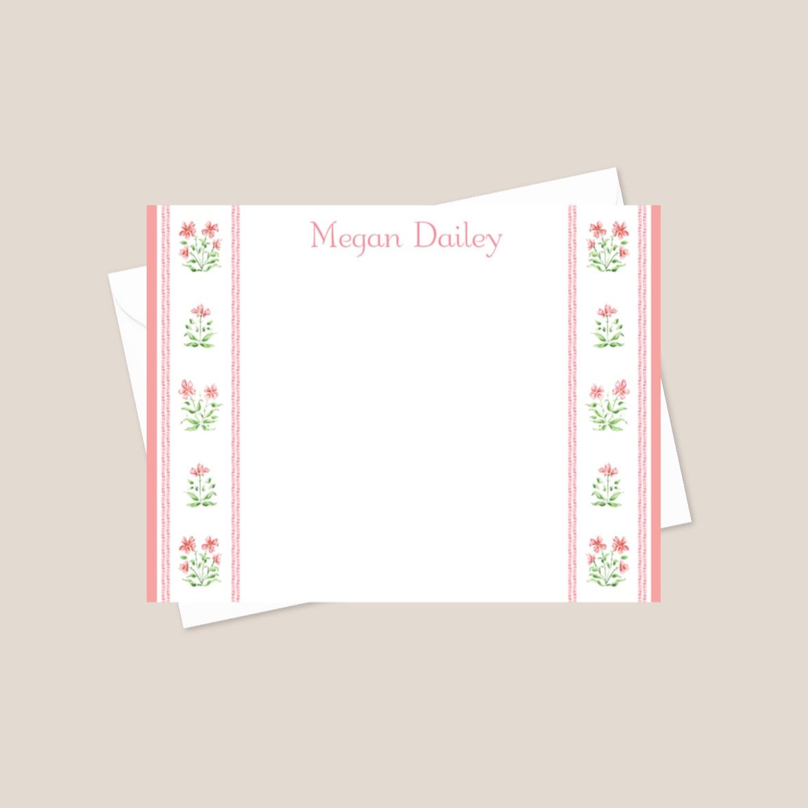 floral border stationary
