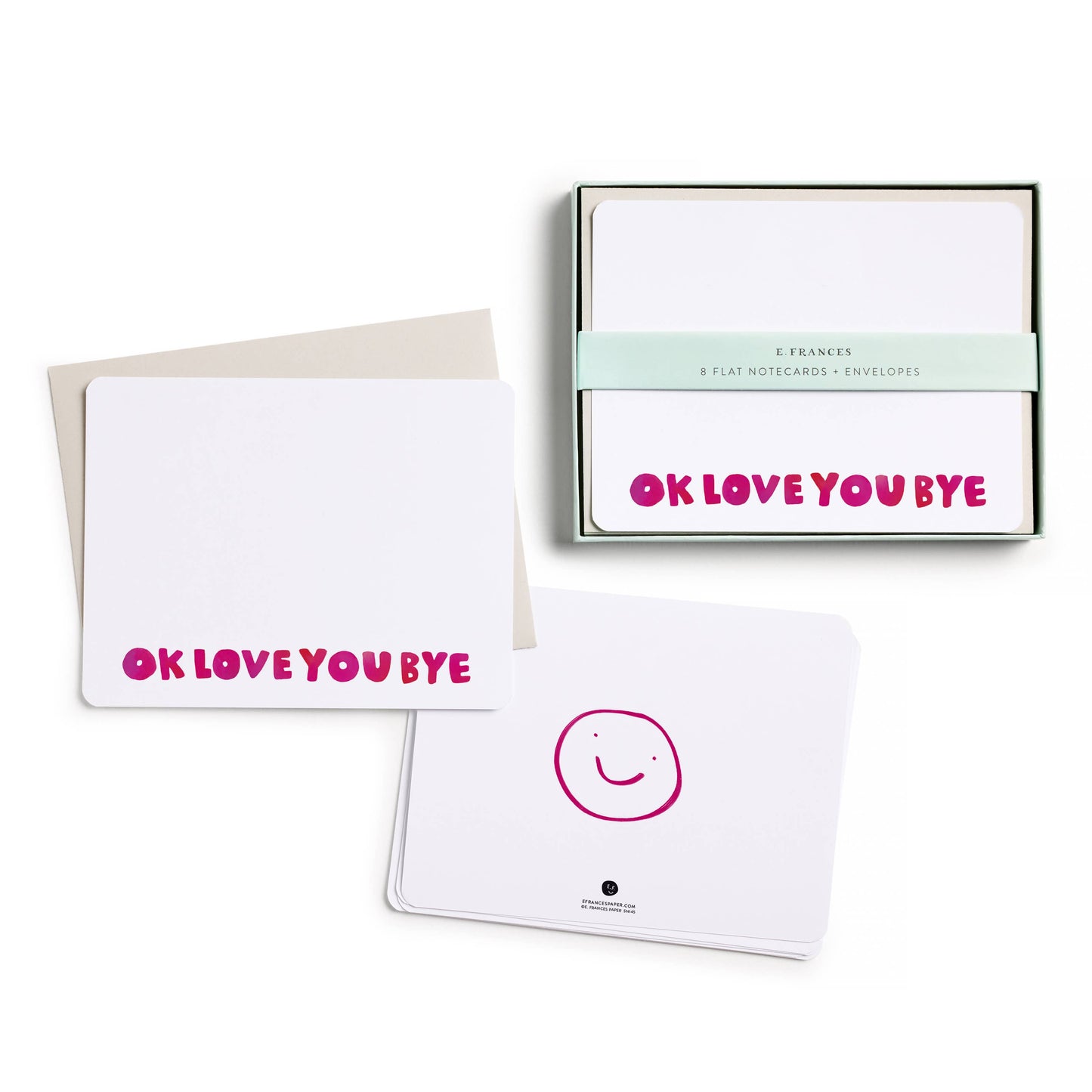 E. Frances Paper - Okloveyoubye Flat Note Set