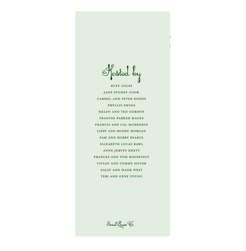 Green Goddess Welcome Party Invitation
