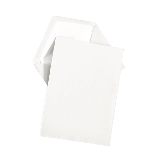 Classic Laid Deckle Edge Sheet Correspondence Gold Box