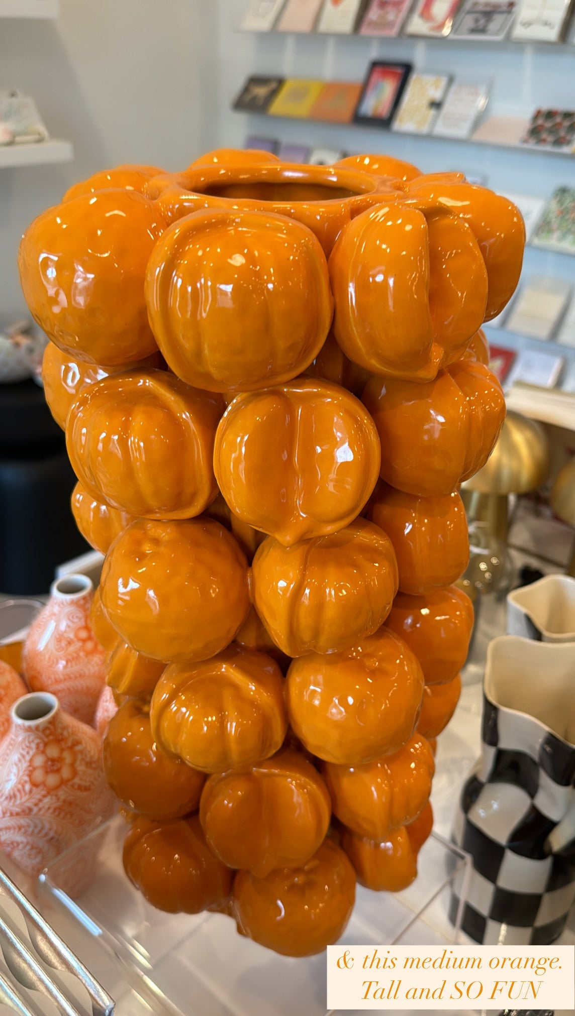 orange vase