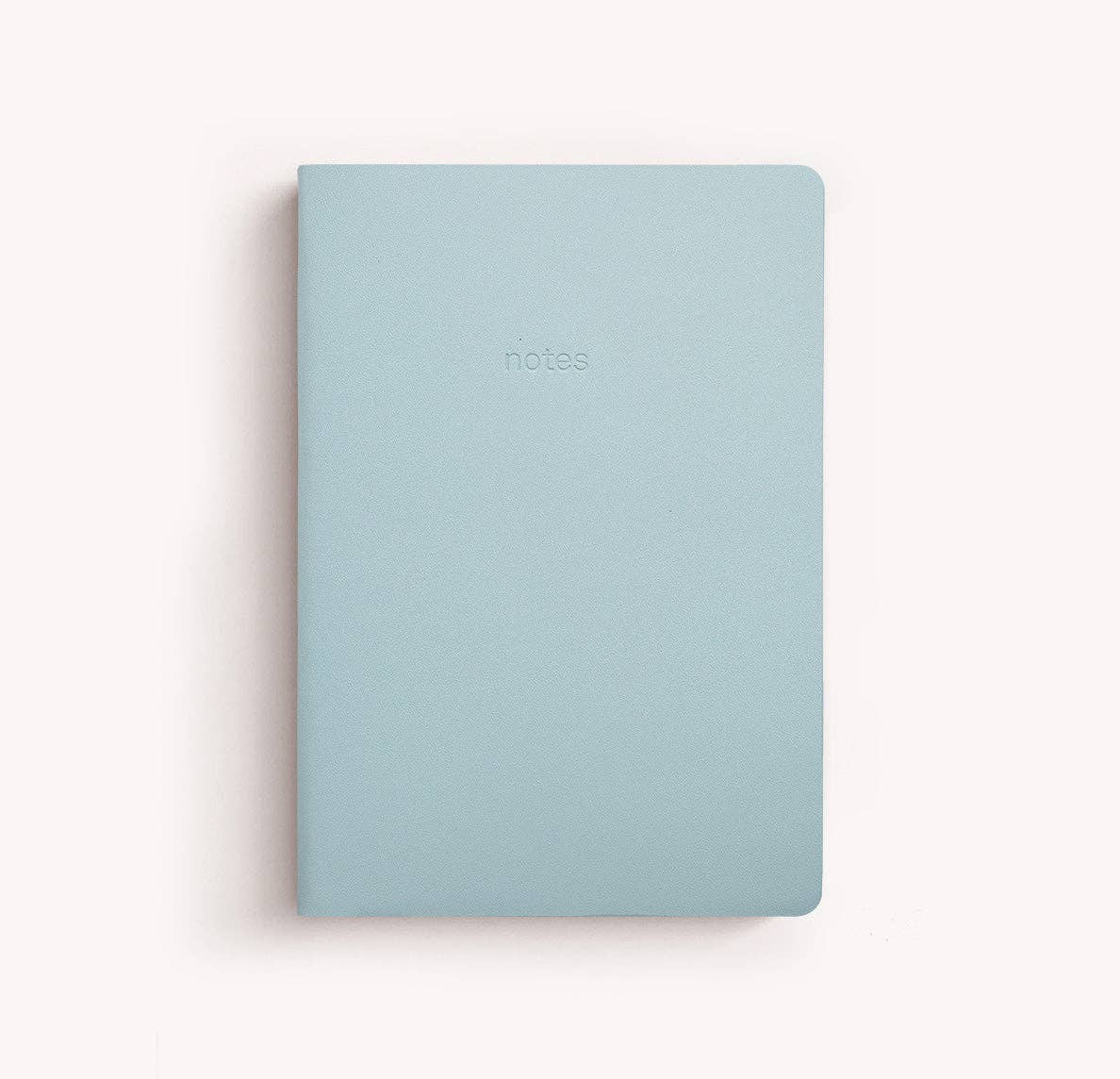 Gry Mattr by Joe Mimran - A5 Vegan Leather Notebook - Sky