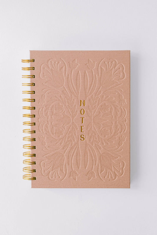Tulip Blind Embossed Spiral Notebook