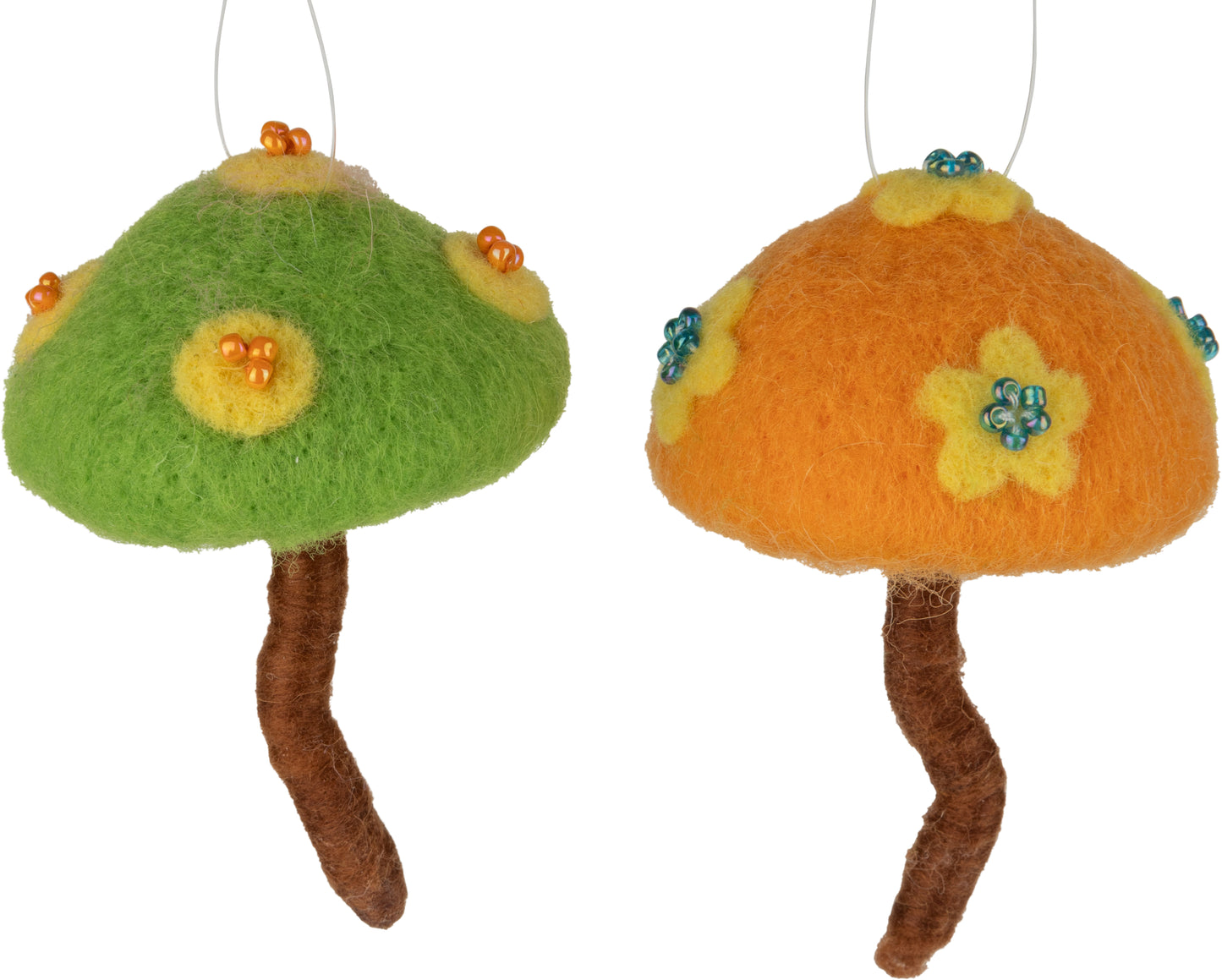 Green Felt Mushroom