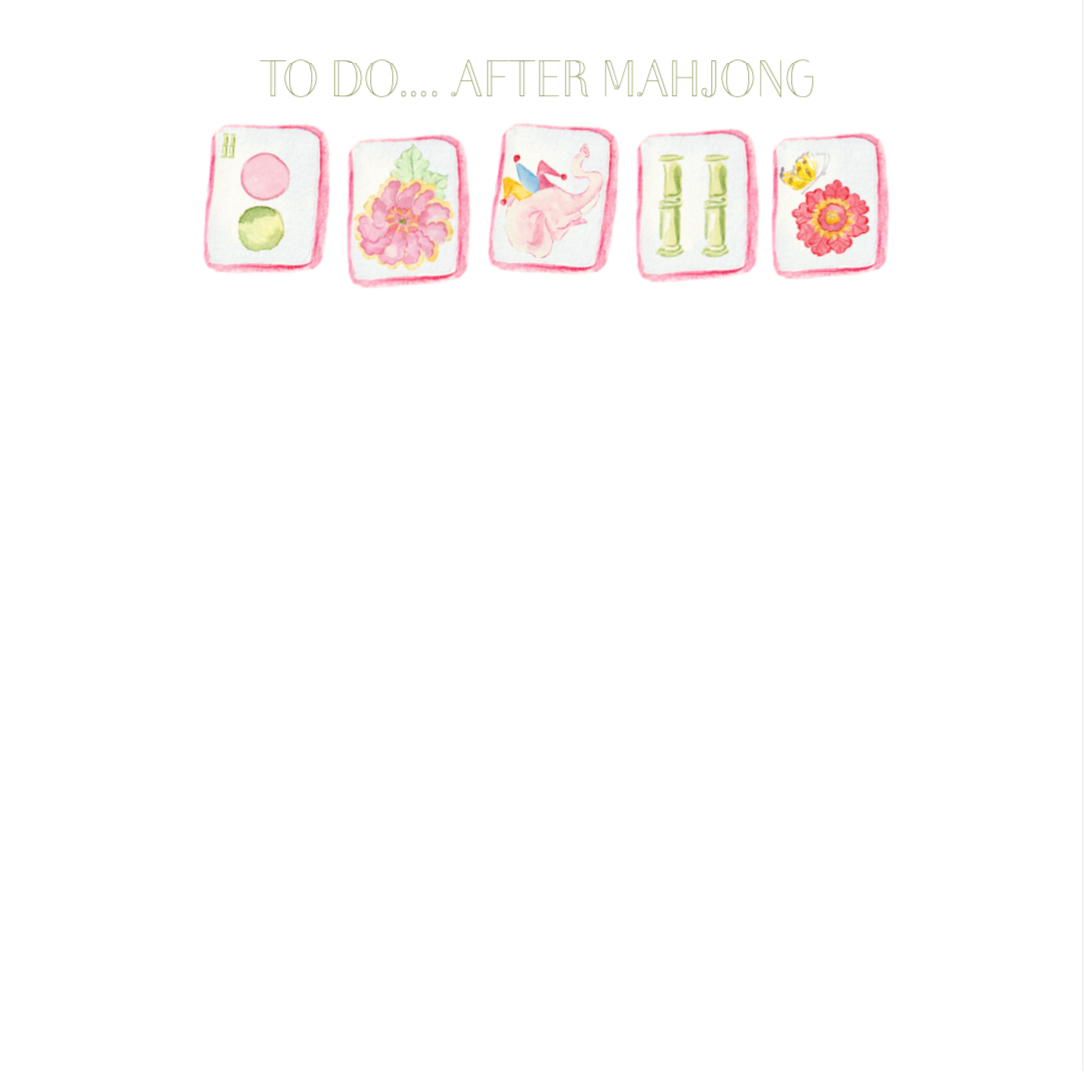 mahjong notepad