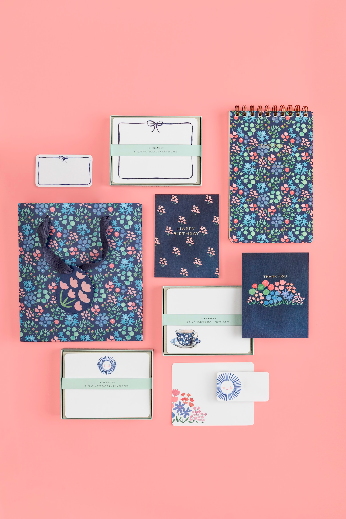 Navy Meadow Task Pad