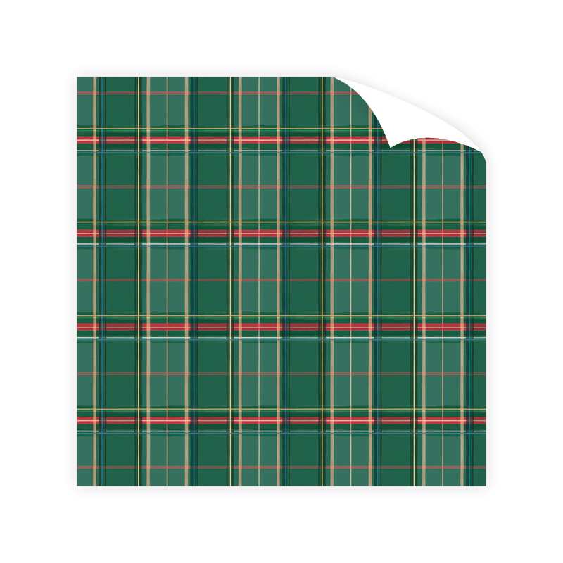 Equestrian Plaid Wrapping Paper Roll