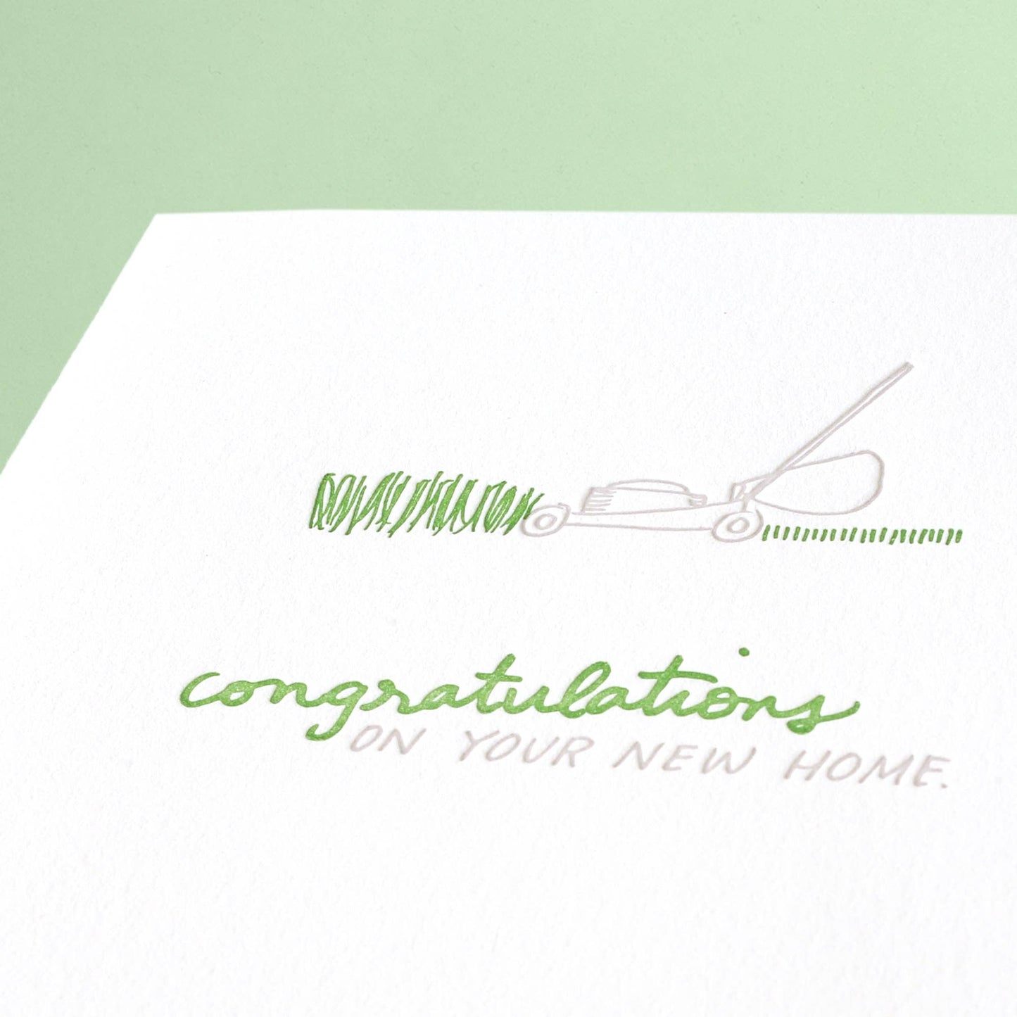 SCongrats New Home - Letterpress Greeting Card