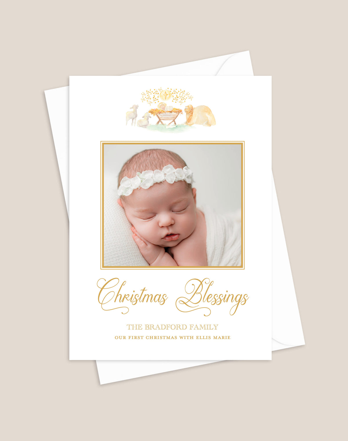 Christmas Blessings Holiday Card