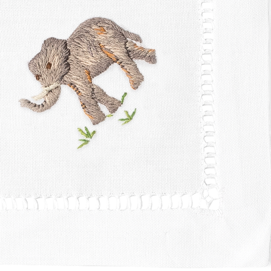 African Animal Cocktail Napkins | Mixed Set of 4