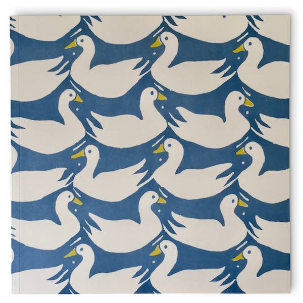 Square Notebook with Lined Paper in Ducks and Rabbits