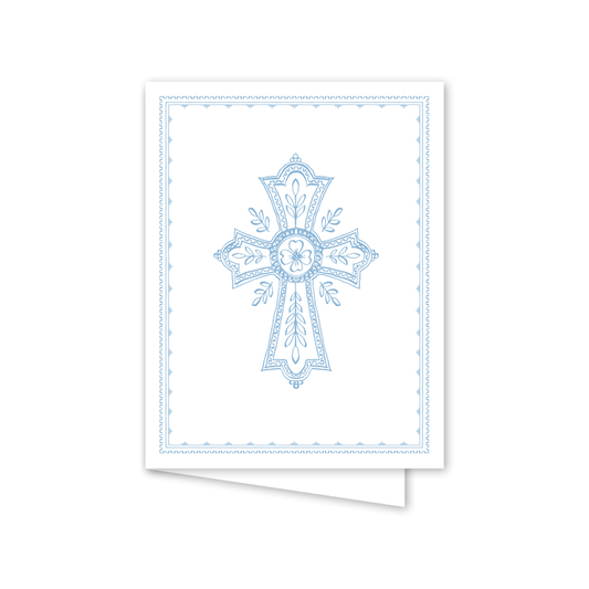 Neoclassic Cross Blue Card