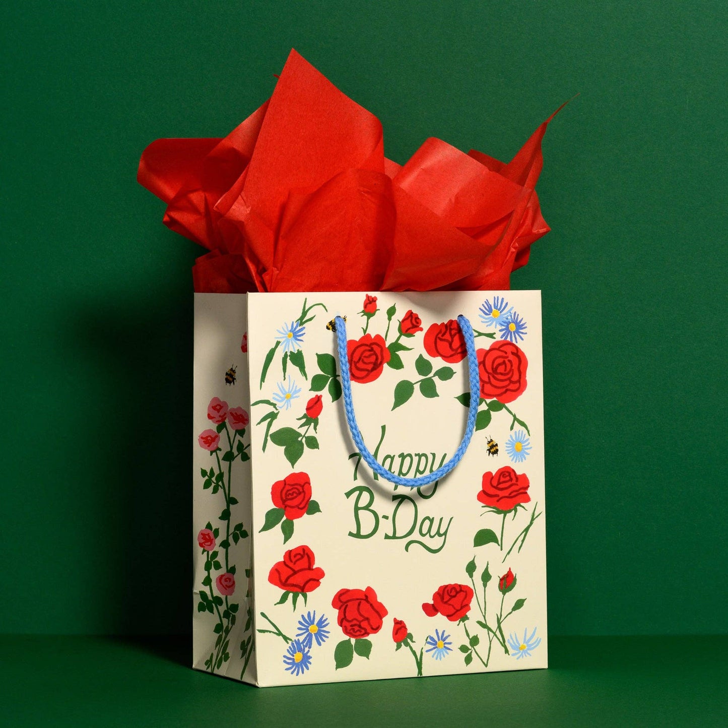 Red Cap Cards - Red tissue paper