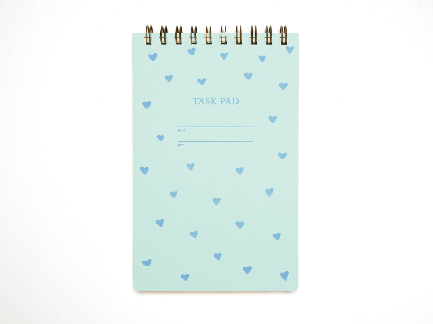 Task Pad Blue Hearts