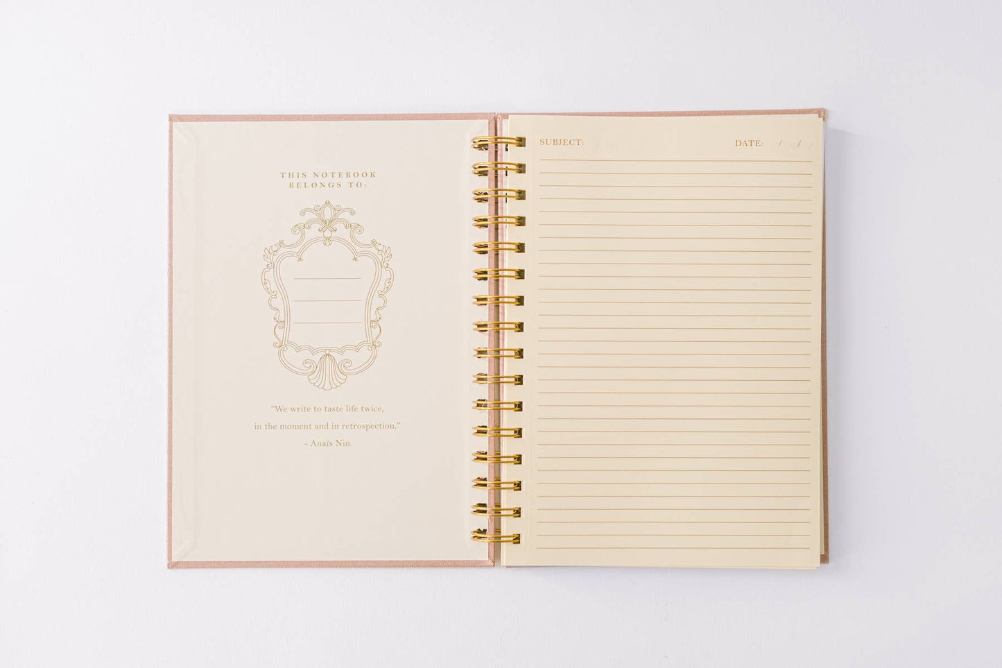 Tulip Blind Embossed Spiral Notebook