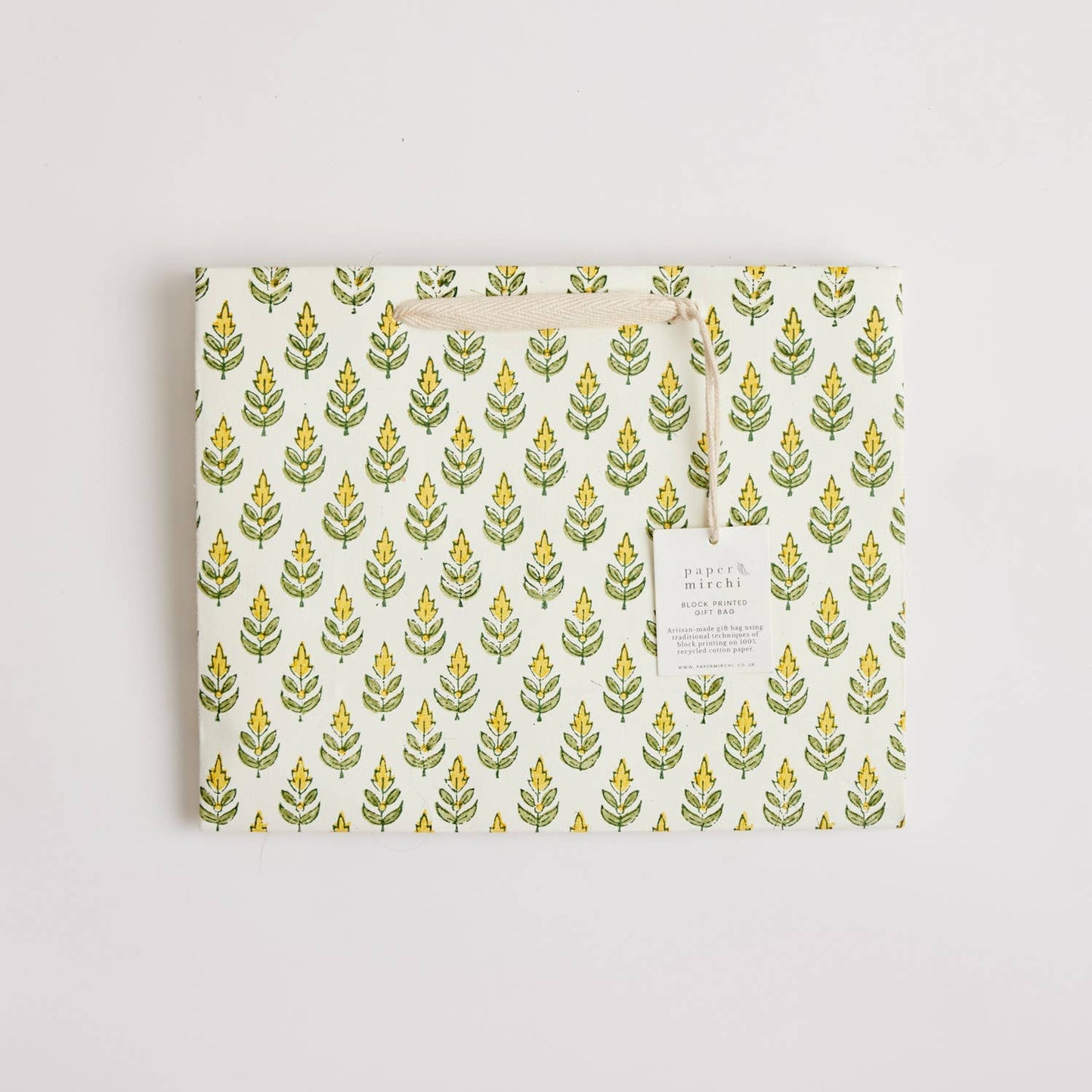Sunshine Medium Hand Block Printed Gift Bag