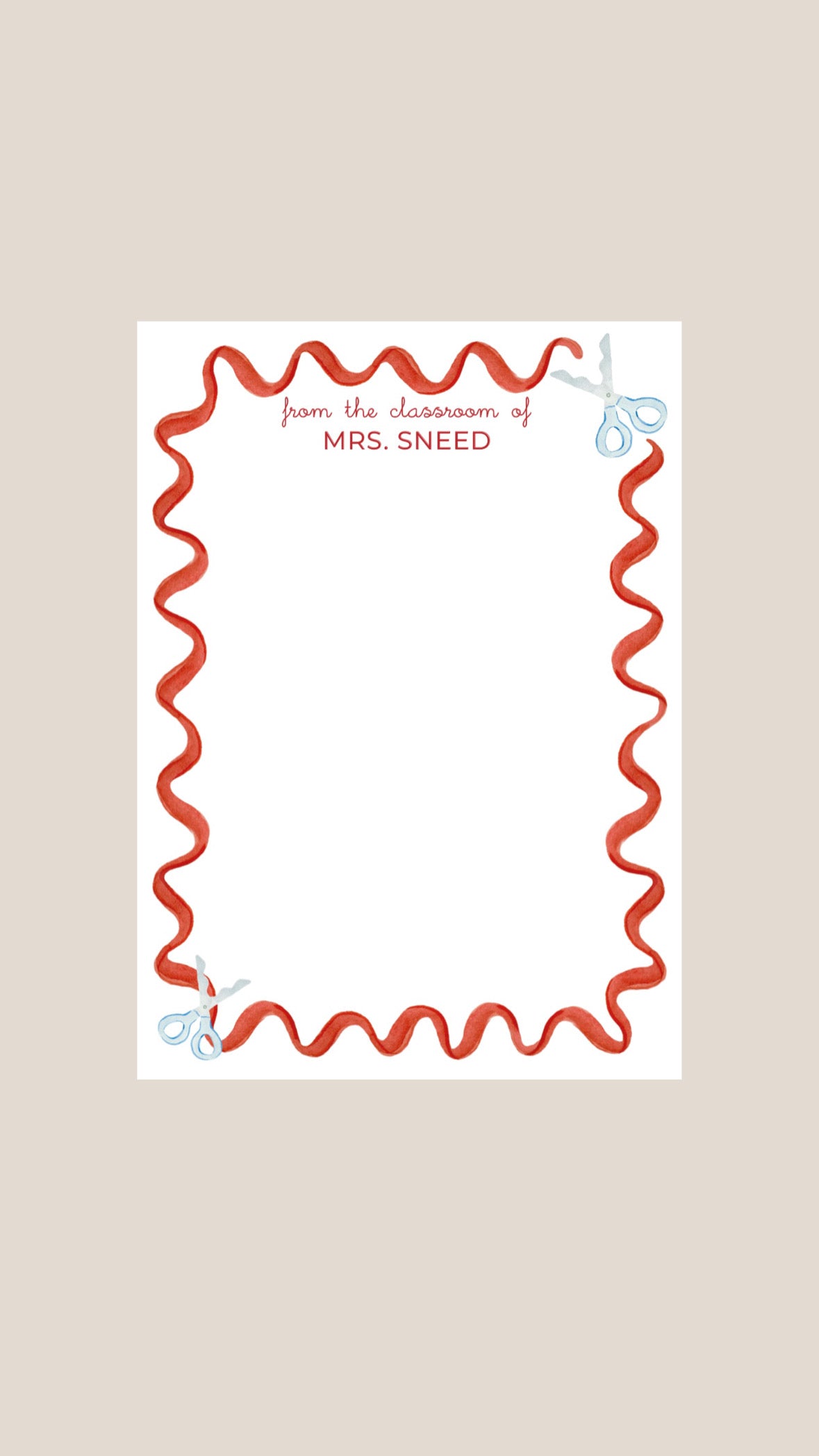 Wavy notepad