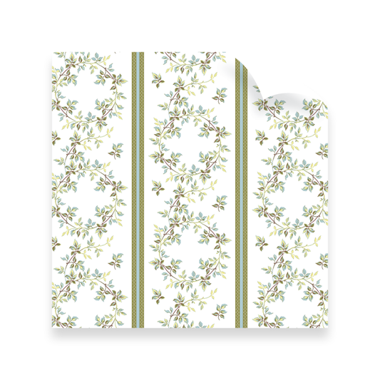 Vigne Fleuie Wreath Wrapping Paper Roll
