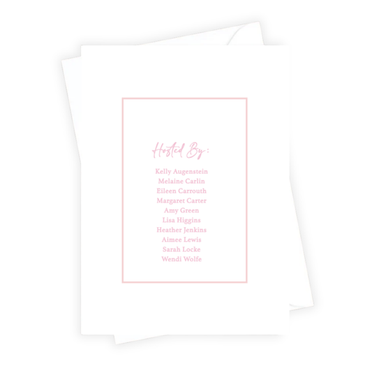 Think Pink Baby Shower Invitation