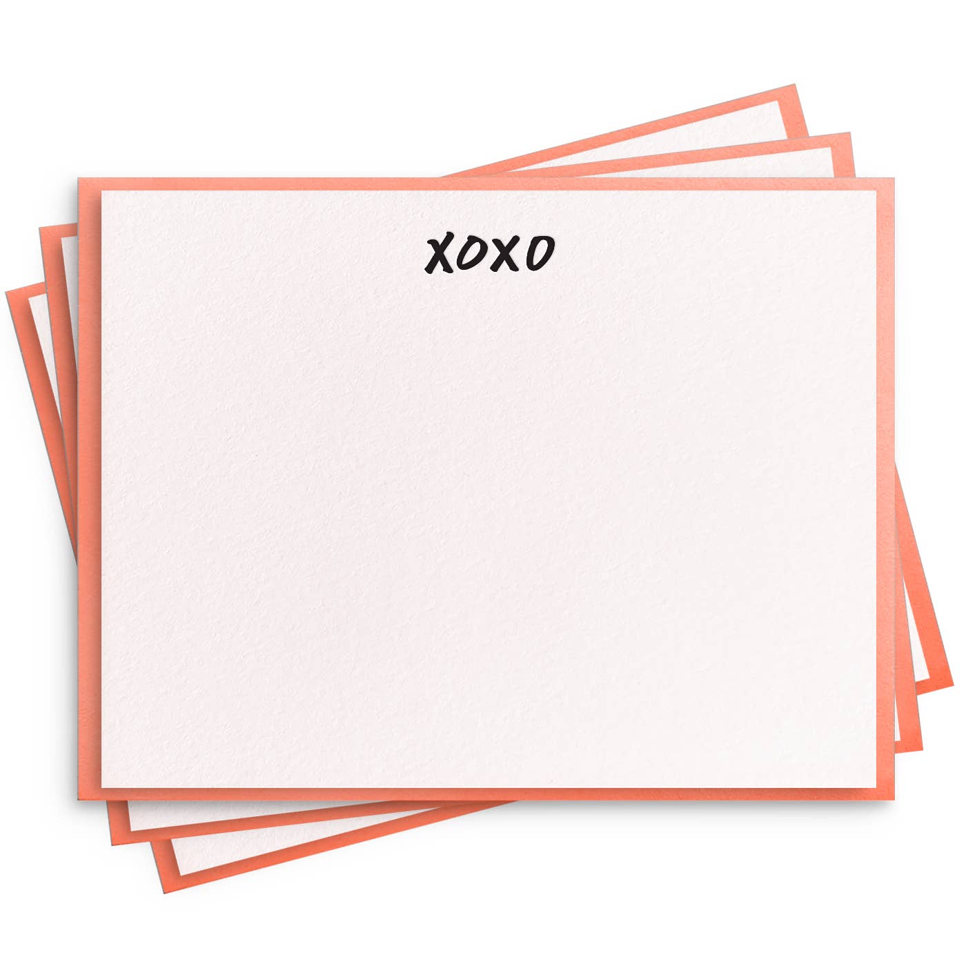 Dahlia Press - XOXO Flat Notes - Letterpress Box Set of 8 Stationery