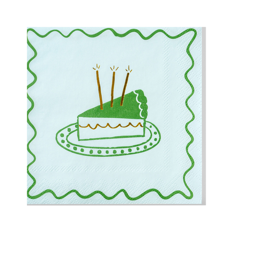 Emergency Confetti - Blue Birthday Cocktail Napkins