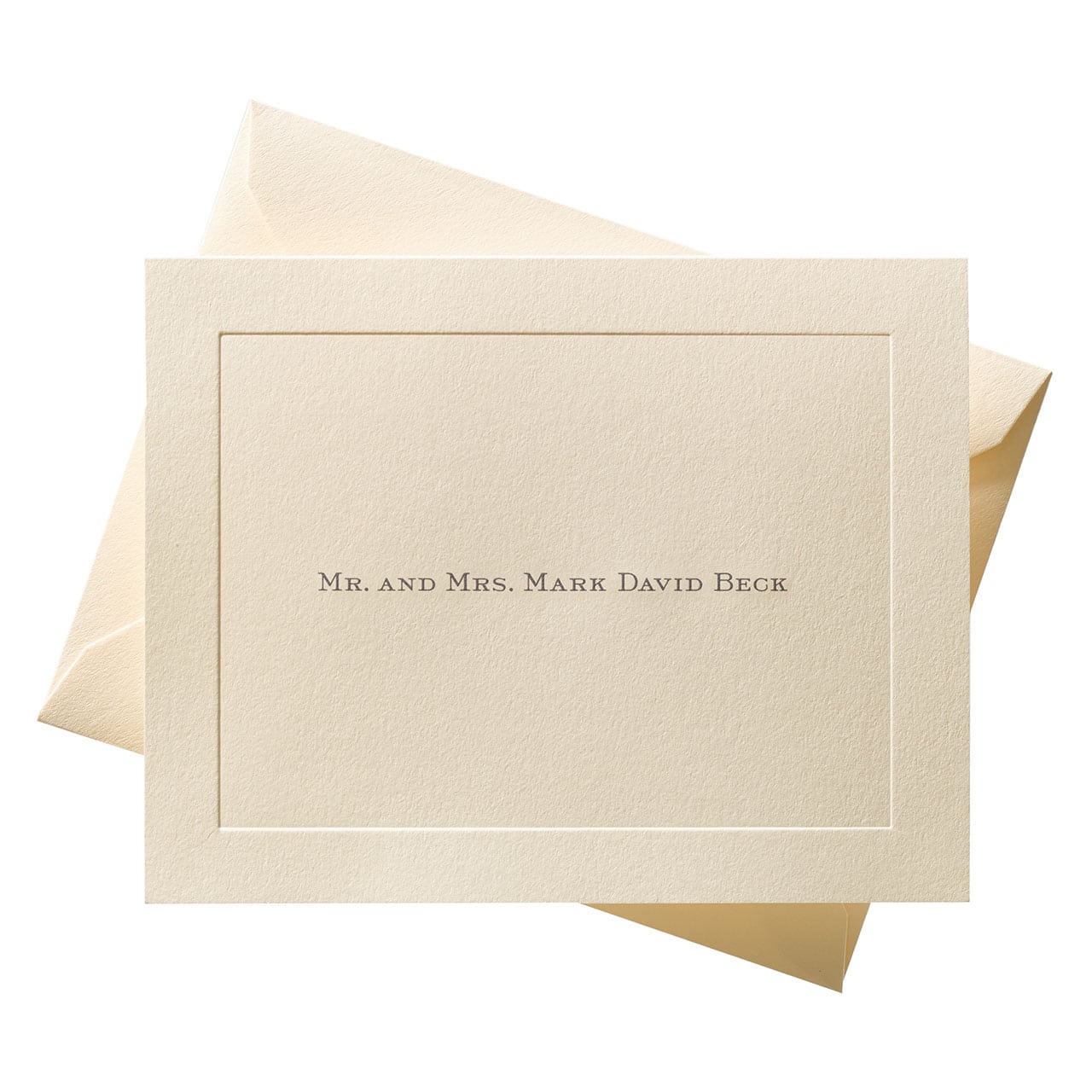 folded mens notecard with grey