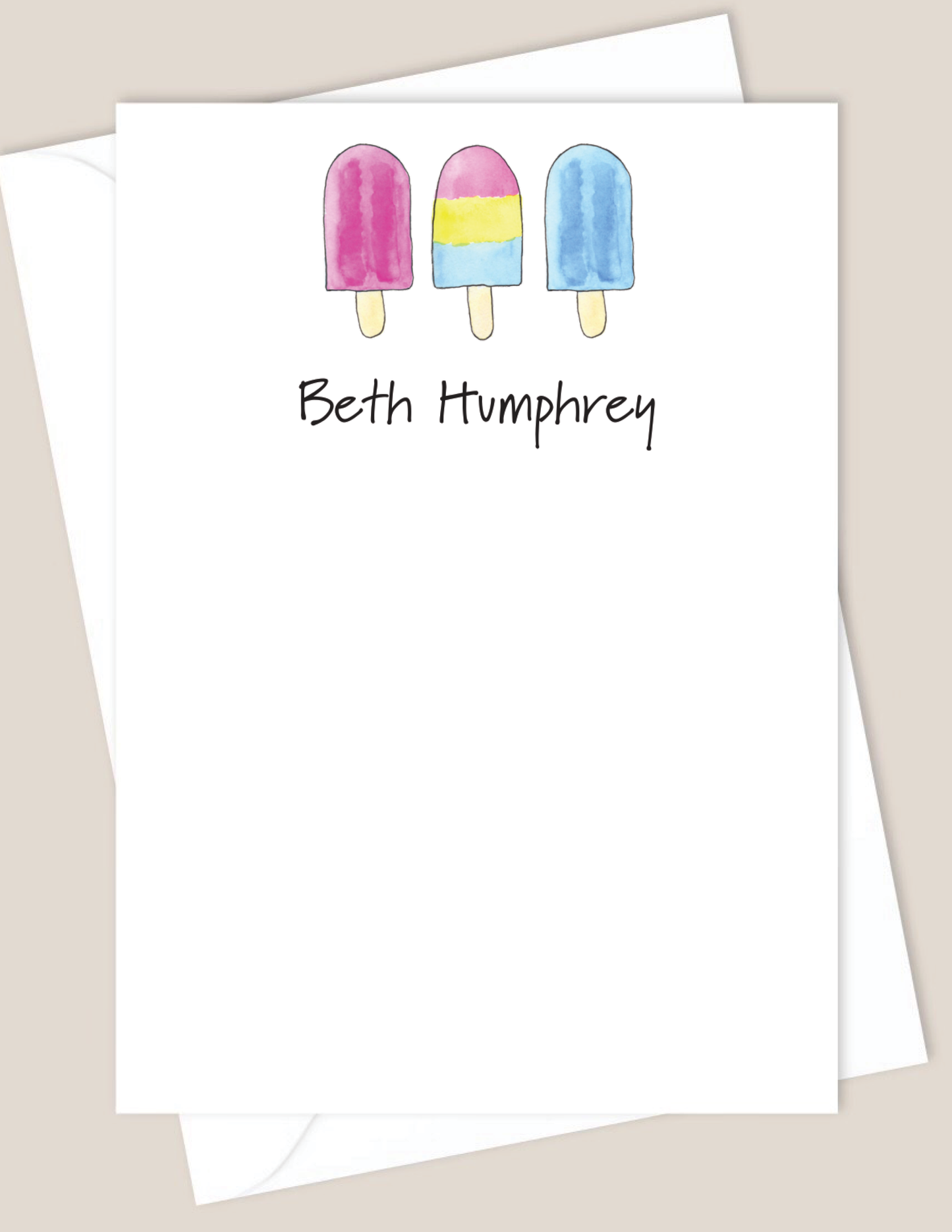 popsicle summer stationery
