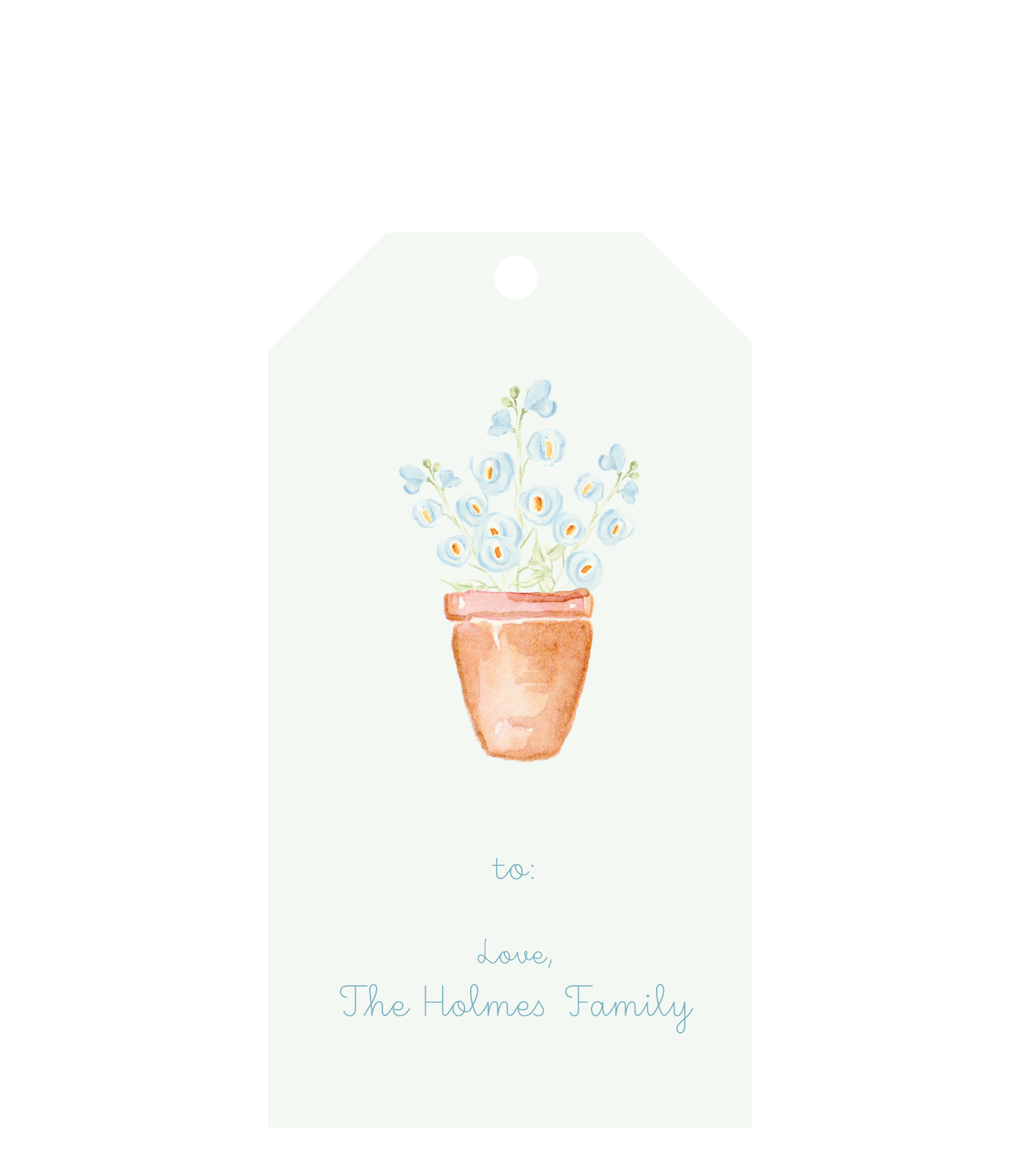 Planted Blue Bonnetts Tag