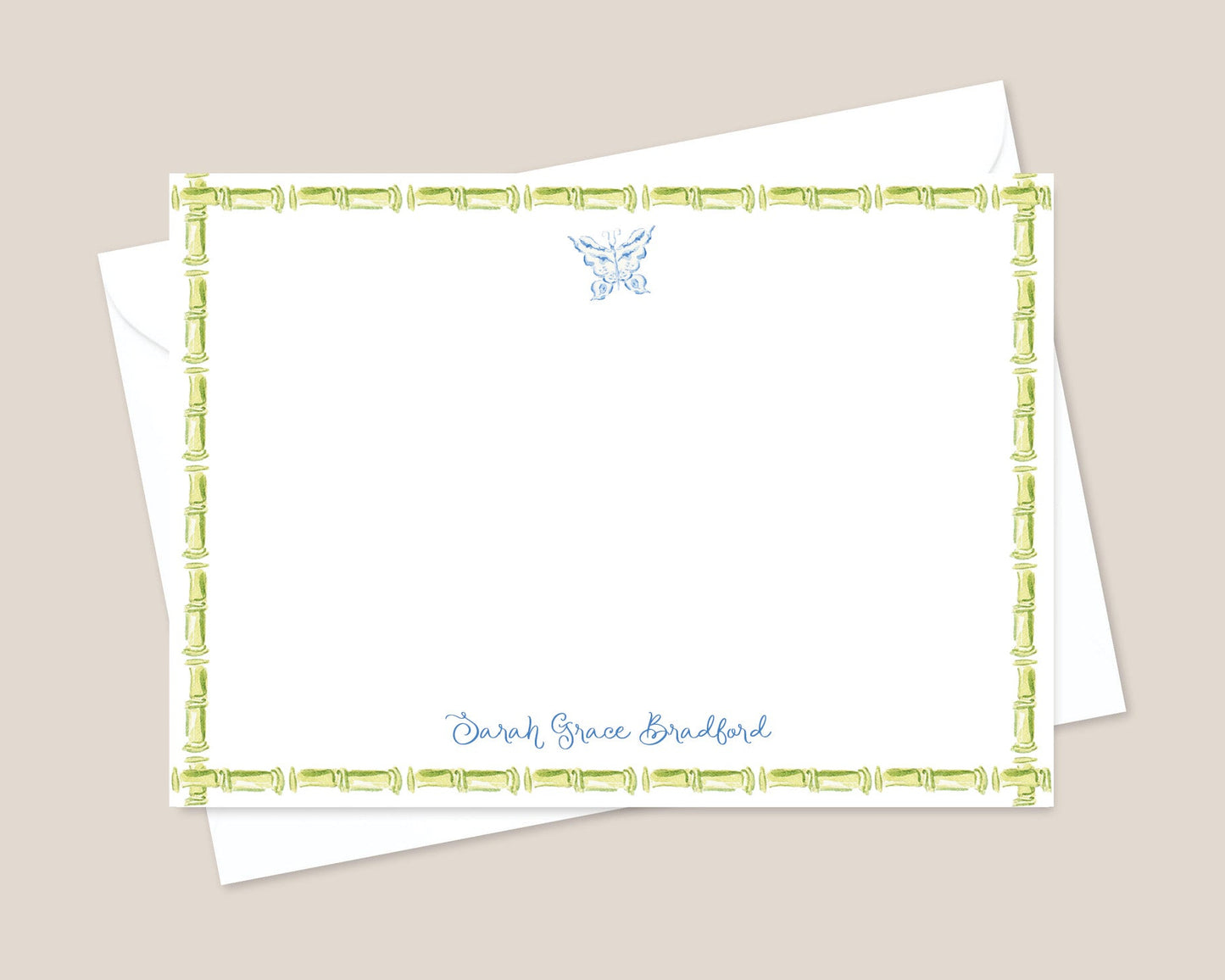 Blue Butterfly Stationery