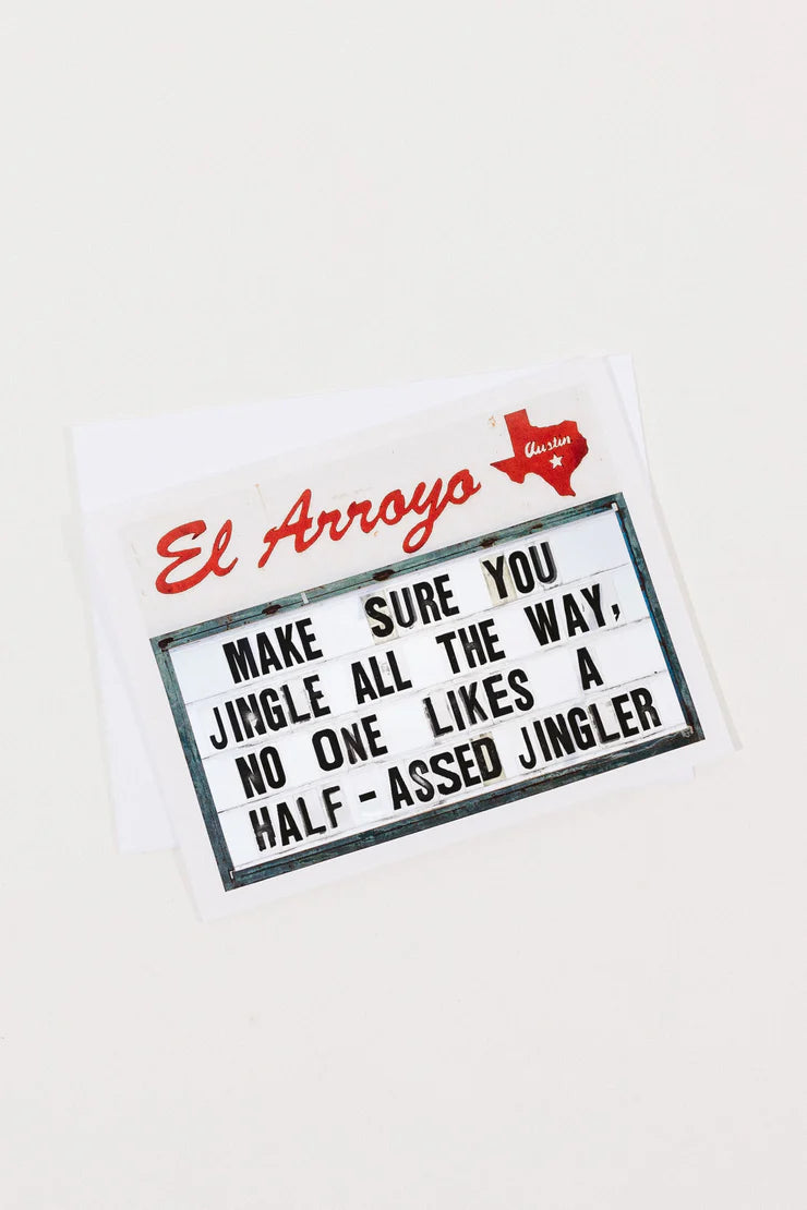 El Arroyo sign Christmas stationary