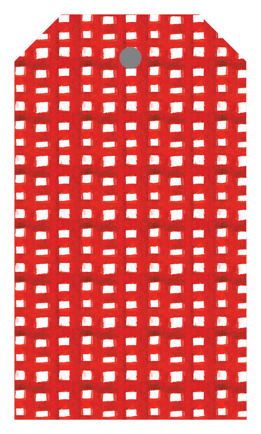 Plaid Hanging Holiday Tag