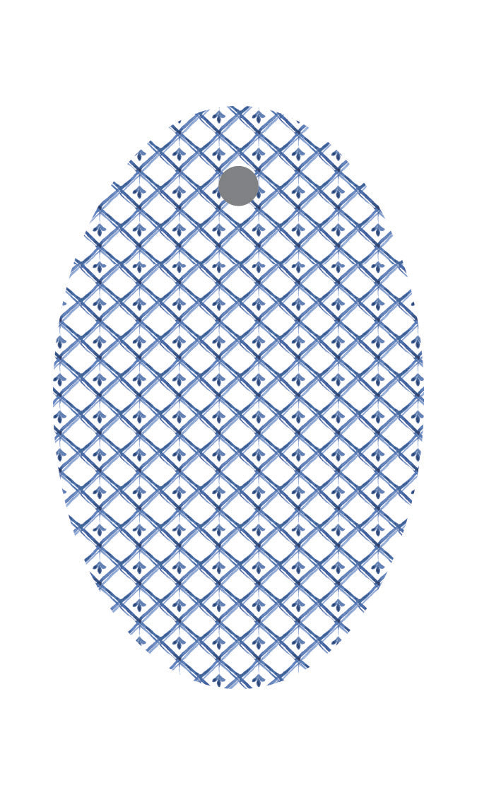 Blue Banner Holiday Hanging Tag