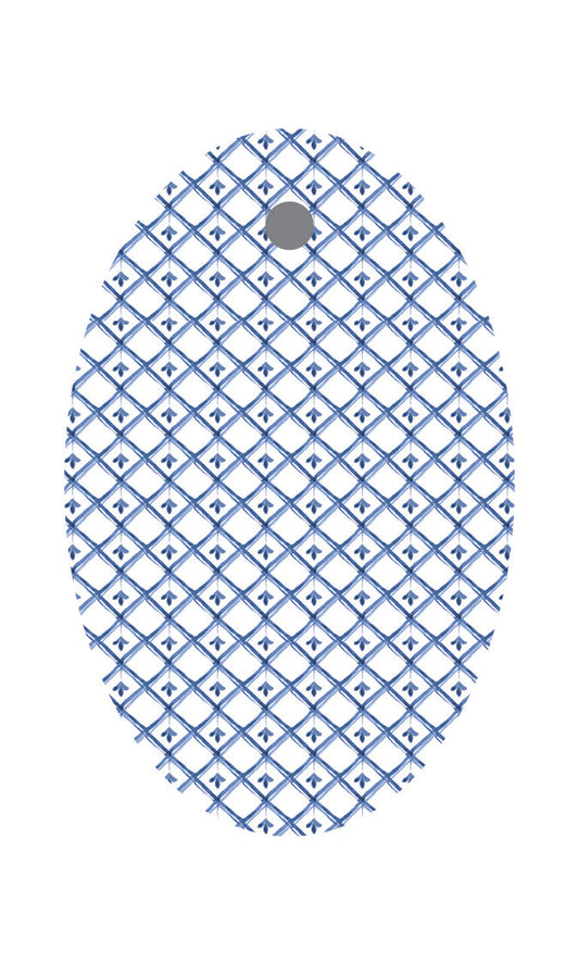 Blue Banner Holiday Hanging Tag
