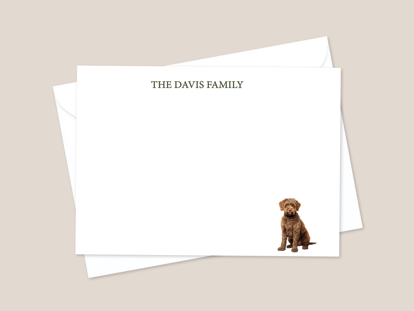 custom dog stationery