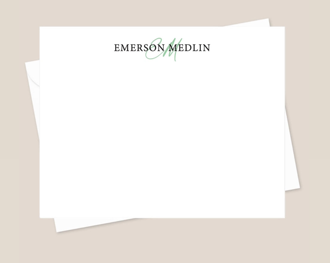 Emerson Medlin Stationery