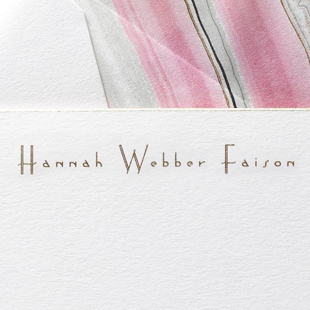 custom engraved stationery notecards