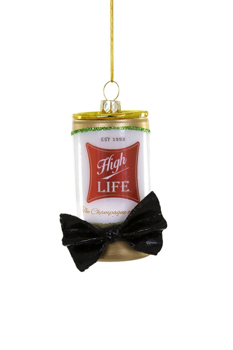 miller high light beer can ornament