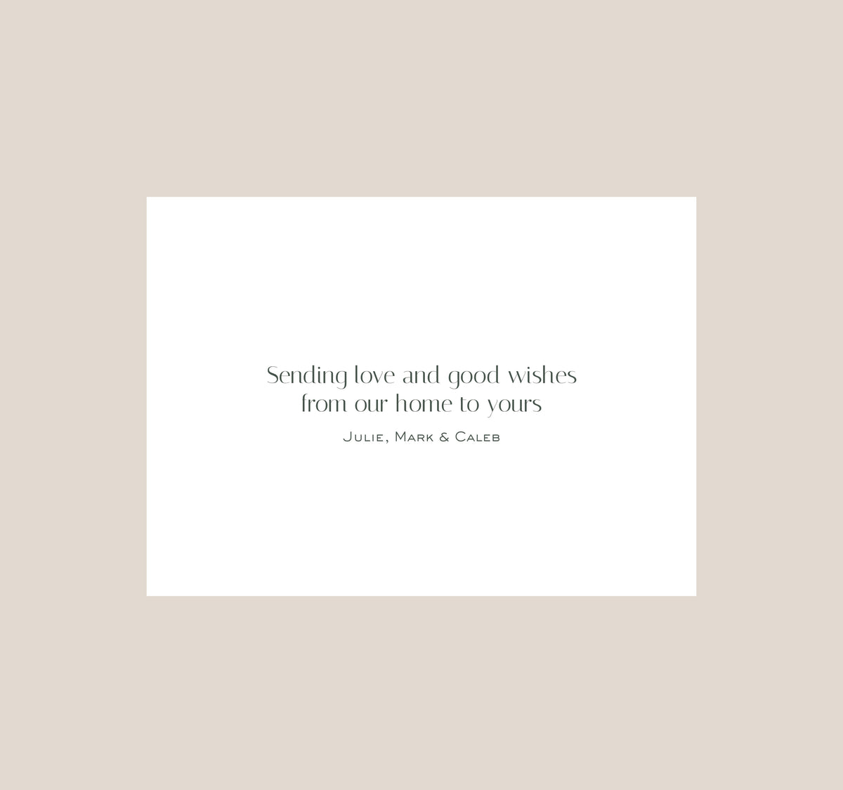 Graceful Greetings Folded Holiday Card