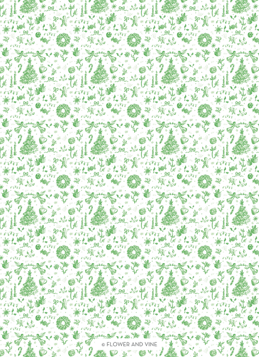 Holiday Monochromatic Invitation