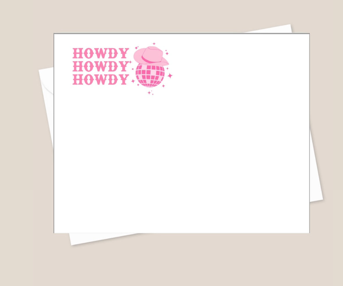 Howdy Disco Ball Stationery