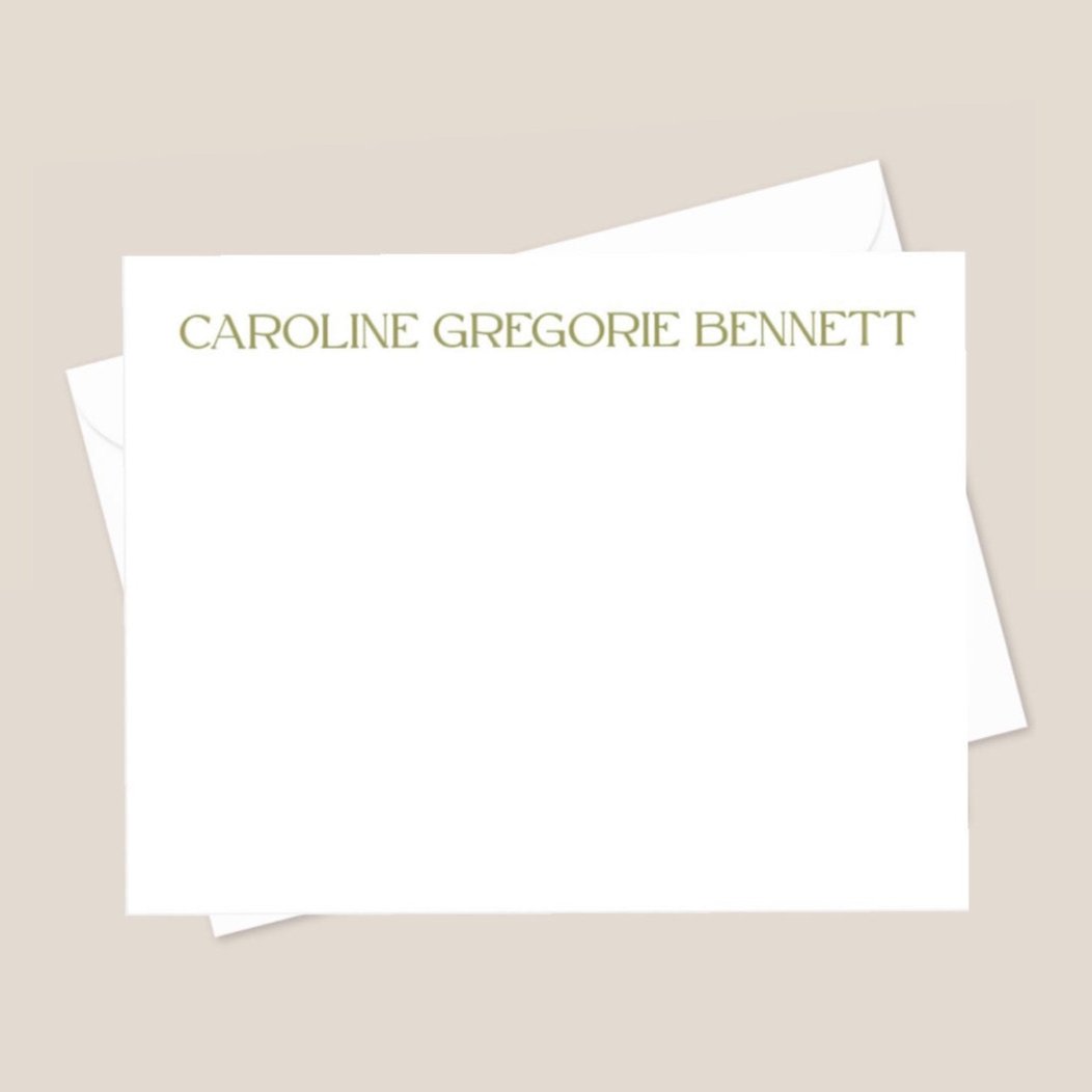 green text stationary