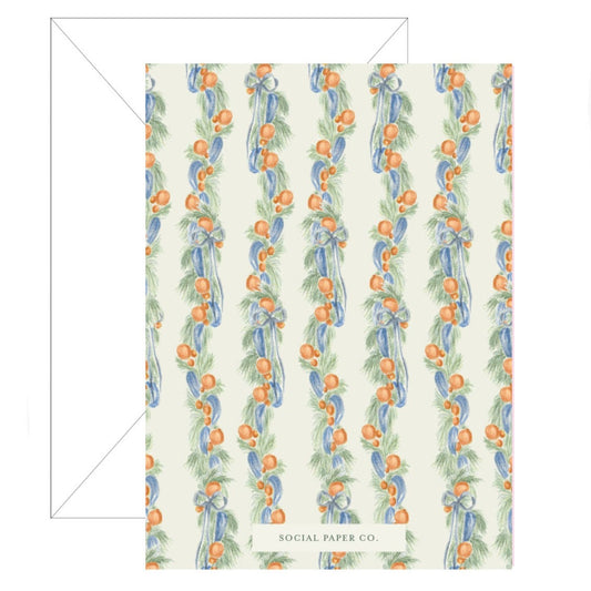 Noel Orange Holiday Card