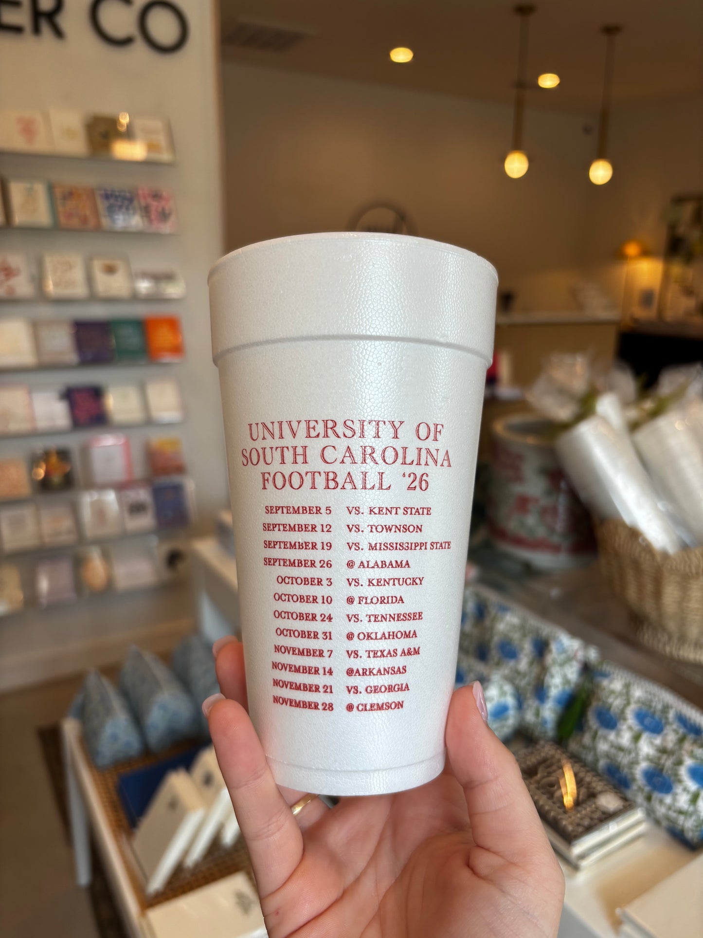 South Carolina Football Cups