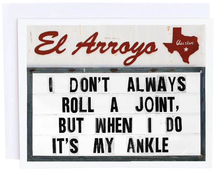 El Arroyo sign notecards